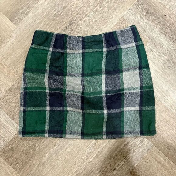 Women's Plaid Skirt High Waisted Pencil Mini Size 12 - Picture 2 of 8